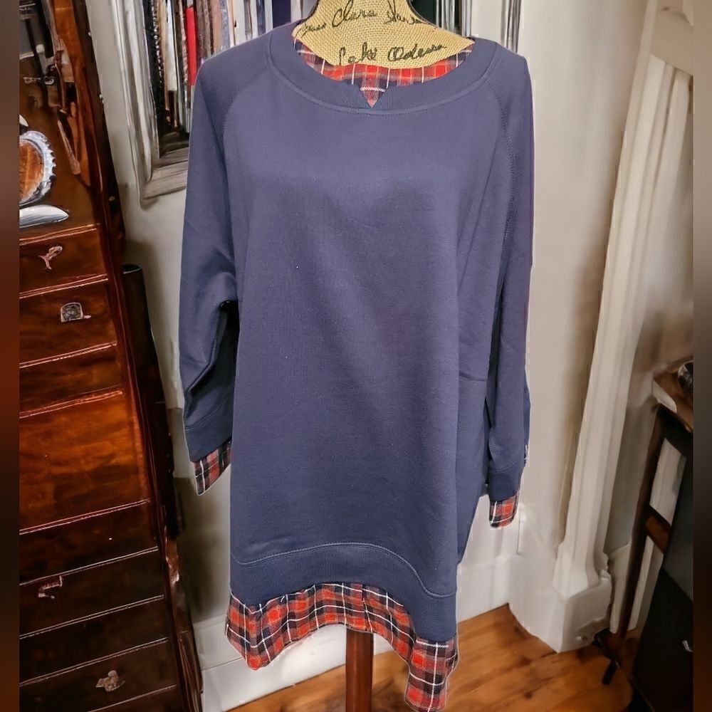 CW Classics Plaid Sweatshirt Size 2X New in Package